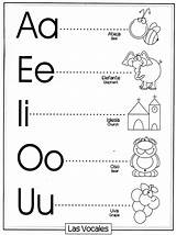 Vocales Preescolar Ejercicios Vocal Pertenece Preescolares sketch template