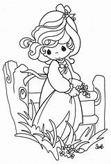 Precious Moments Coloring Pages Printable Easter Girl Color Book Print Para Sheets Kids Beautiful Colouring Little Adult Clip Stamps Dibujos sketch template