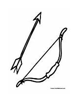Coloring Pages Bow Arrow Archery sketch template