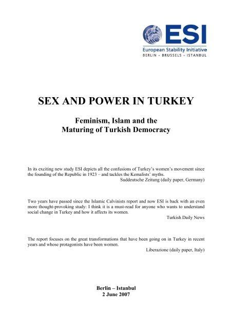 Sex And Power In Turkey