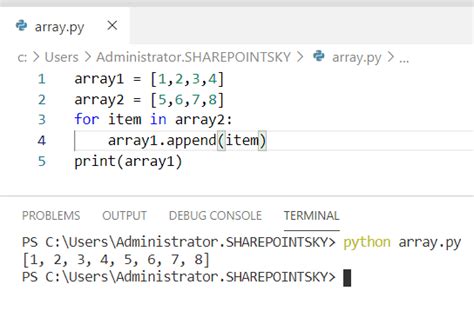 how to concatenate two arrays in python mobile legends