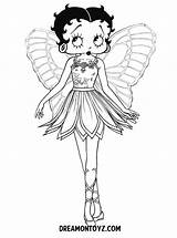 Betty Boop Coloring Pages Print Printable Color Cartoons Angel Wings Ballerina Book Adult Archive Colouring Clipart Drawing Baby Popular High sketch template