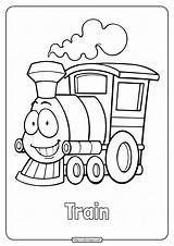 Train Coloring Pages Kids Cute Whatsapp Tweet Email sketch template