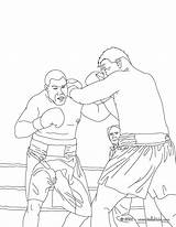 Boxing Combat Boxe Ausmalen Boxkampf Ausmalbilder Hellokids Friends sketch template