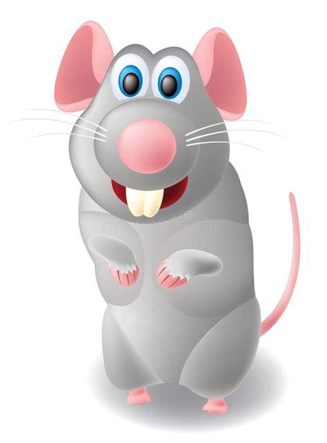 cartoon character mouse stock vector illustration  humour