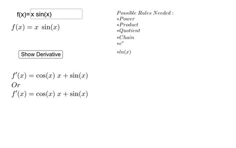 derivative calculator geogebra