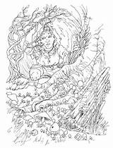 Hobbit Colouring Coloriages Tolkien Wonder Ringe Herr Ancenscp sketch template