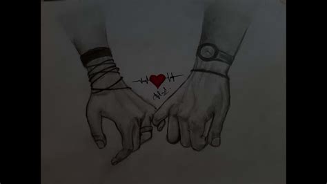 holding hand pencil sketch   draw holding hands youtube