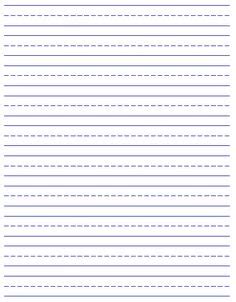 printable kids stationery  primary lined writing paper