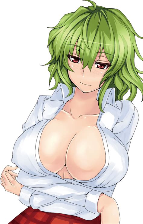 Ashima Takumi Xeqj Kazami Yuuka Touhou 1girl Breast Hold Breasts