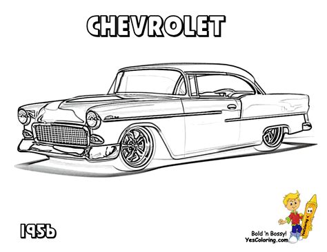 classic chevy car coloring pages sketch template cars coloring pages