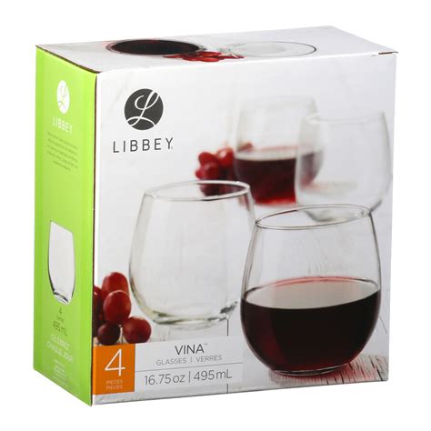 Libbey Vina Stemless Red Wine Glass Set Of 4 495ml Briscoes Nz