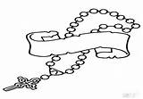 Rosary Drawing Clipartmag Clipart sketch template