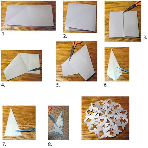 How To Make A Snowflake Step By Step Out Of Paper