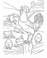 Coloring Pages Barnyard Farm Barn Printable Popular Life sketch template