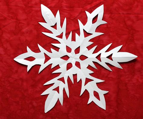 perfect paper snowflakes  steps  pictures instructables