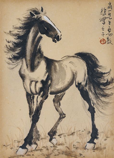 xu beihong   standing horse christies