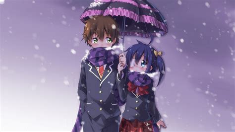 Yuuta And Rikka Hd Wallpaper Background Image