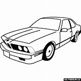 Bmw M6 Coloring Pages 1987 Cars Thecolor sketch template