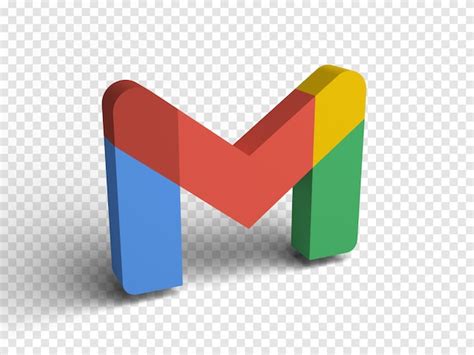 premium psd gmail logo isolated  render