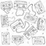Cassette Tapes sketch template
