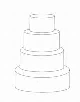 Cake Templates Tier Wedding Cakes Template Outline Sketch Drawing Layer Sketches Square Plain Decorating Round Tools Visit sketch template