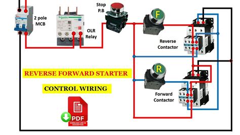 reverse  starter control wiring reverse  motor control electrical technician