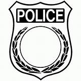 Coloring Badge Police Gif Popular sketch template