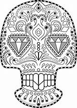 Coloring Advanced Skull Sugar Kidspressmagazine Pages Now sketch template