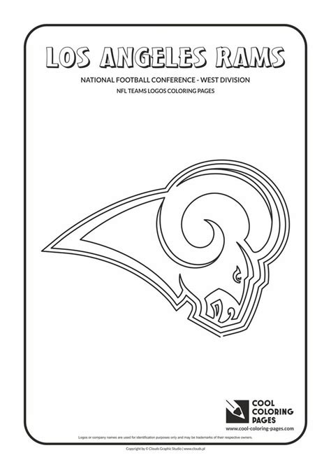 cool coloring pages nfl american football clubs logos national