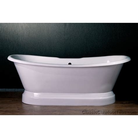 cast iron double ended slipper pedestal tub classic clawfoot tubs