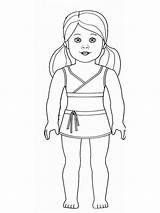 Coloring Doll American Girl Pages Printable Girls Color Recommended Kids sketch template