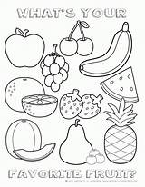 Coloring Printable Pages Vegetables Fruits Kids Popular Healthy sketch template