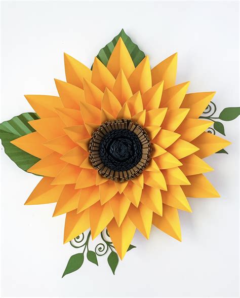 sunflower cricut template