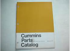 Cummins Engine PARTS CATALOG Book List Manual NT 5 1 2 034 Bore 855
