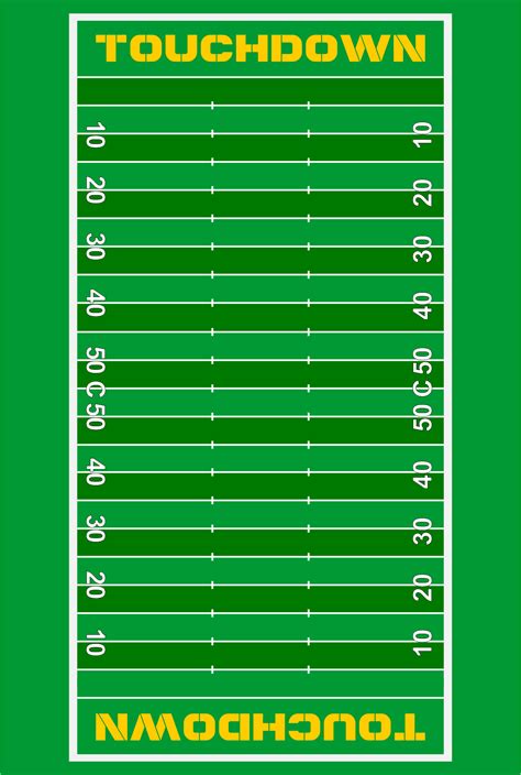 printable football field diagram football field football printables