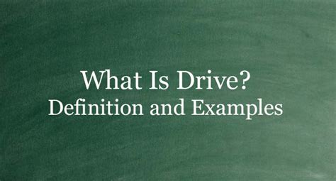 drive definition  usage   ter