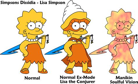 Simpsons Dissidia Sheet Lisa By Gazmanafc On Deviantart