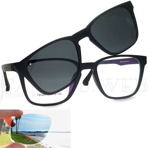 armacao de oculos clip  solar polarizado   em mercado livre