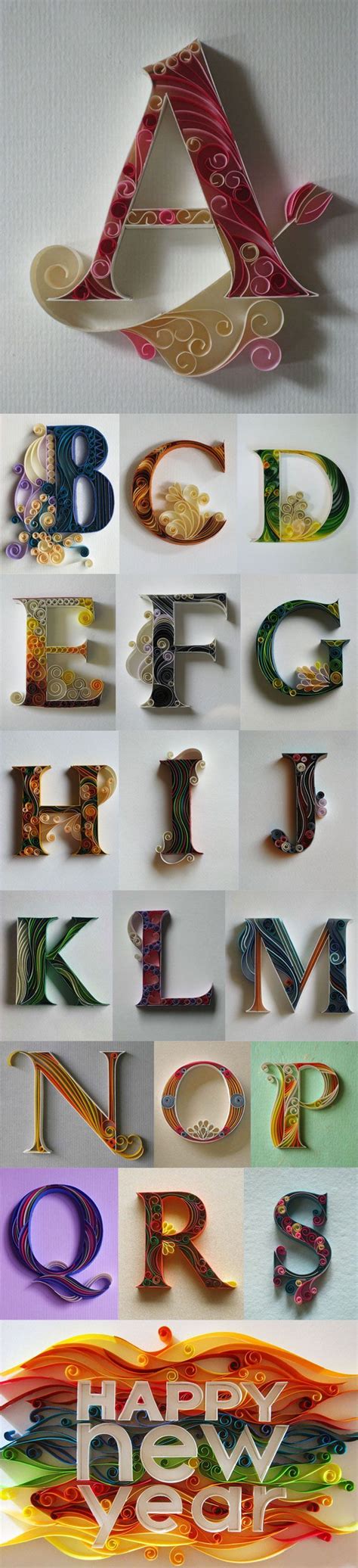 quilled letters images  pinterest quilling letters