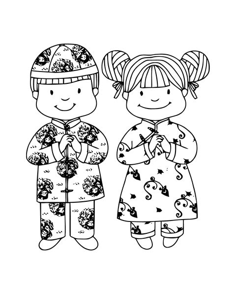 chinese  year coloring pages  print chinese  year kids