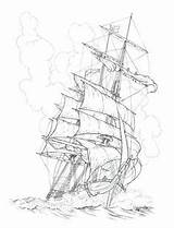 Ship Pirate Drawing Drawings Ships Vespucci Tattoo Pencil Amerigo Sailing Sketches Boat Sketch Tall Tattoos Storm Boats Old Sail Getdrawings sketch template