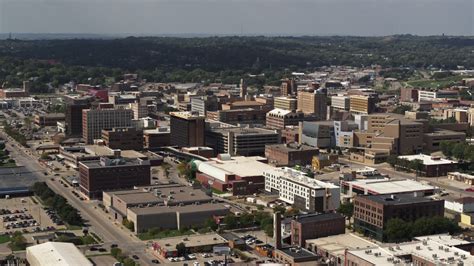 stock footage aerial video office buildings  convention