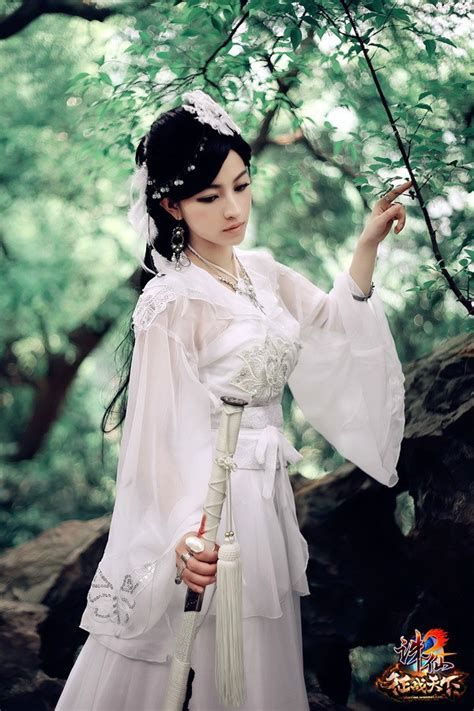 white dress beautiful girls wallpapers cosplay gothic readheads asian at cosplayerworld