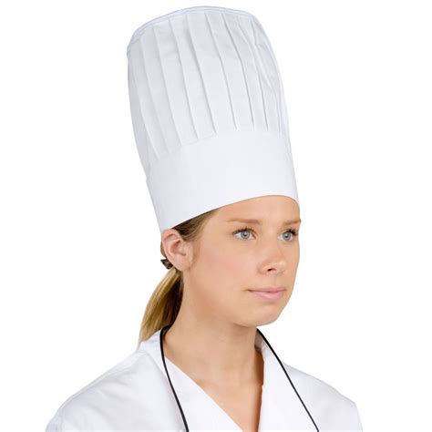 chef revival customizable  white poly cotton european chef hat