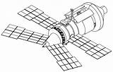 Drawing Spacecraft Mir Wikipedia Module Coloring Satellite Spektr Encyclopedia Drawings Spaceship Getdrawings Models sketch template