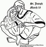 Joseph St Coloring Feast Pages Saint Jesus Mary Printable March Fun Activities Ccd Kids Sheets Nazareth Related Pray Month Crafts sketch template