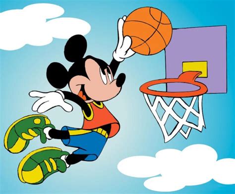 mickey mouse playing basketball characters pictures