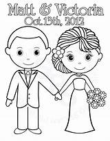 Coloring Wedding Pages Bride Groom Mariage Coloriage Kids Printable Party Color Imprimer Book Personalized Reception Et Activity Activities Card Mari sketch template