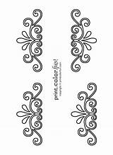 Swirls Flourish Printcolorfun Tambour Beading Colouring sketch template